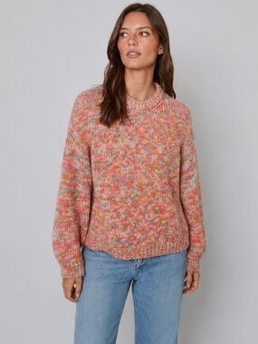 NWOT Velvet by Graham & Spencer Trix Rainbow Alpaca Wool Sweater XS